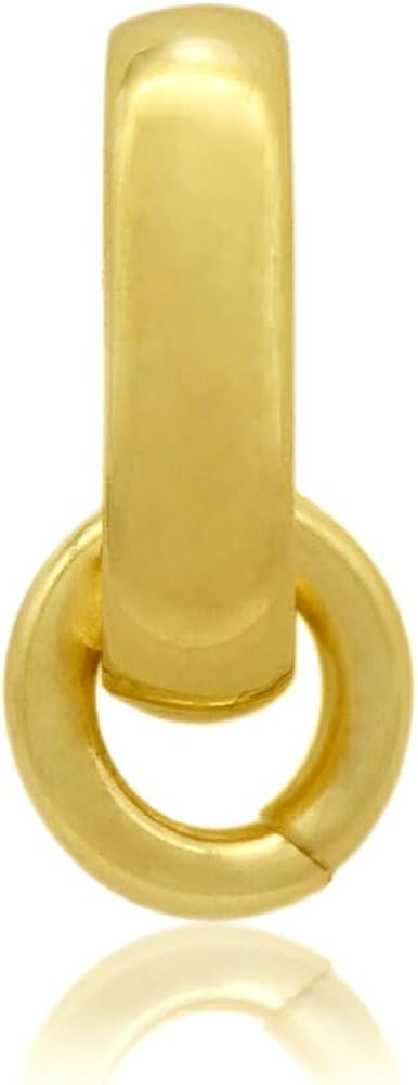 Amazon.co.jp: [ルビイ] イエローゴールド K18 甲丸バチカン 口開き丸