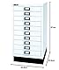 BISLEY MultiDrawer, 29er Serie mit Sockel, DIN A3, 10 Schubladen, Metall, 696 Verkehrsweiß, 43.2 x 34.9 x 67 cm