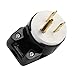 Right Angle Nema 5-15P 15A 125V AC Plug, ETL Easy Assembly 90 Degree USA Canada Male DIY Rewirable 8 Directions Adjustable AC Connector