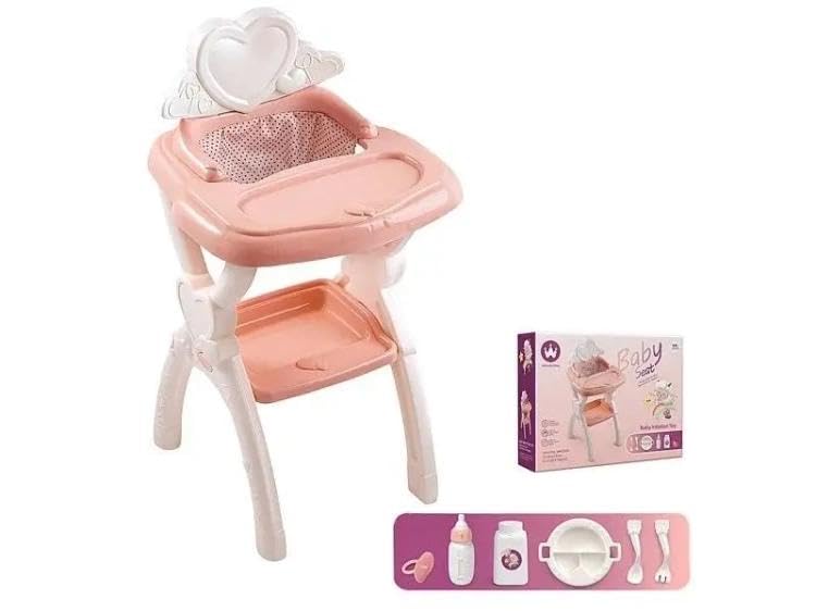 Chaise de poupée avec accessoires pour éviter les disputes et occuper votre enfant