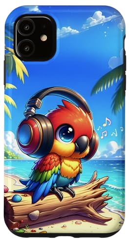 Kawaii Parrot Rhythm Headphones, Cute Parrot Headphones Kawaii, Kawaii Parrot Funny Headphones Joy, Kawaii Parrot Festive Joy Headphones, Music Parrot Kawaii Illustration, Kawaii Parrot Day Headphones, Kawaii Parrot Headphones Lovers,
