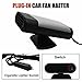 Riloer 2 in 1 Car Heater Cooler Fan, 12V 150W Auto Windshield Dryer Defogger Defroster with Bracket and 3 Vents, Windscreen Warmer Frost Removing Vehicle Heater