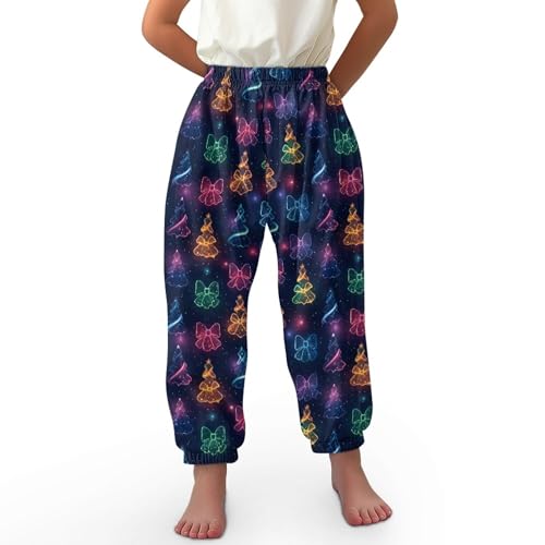 Image of Unisex Little Kids Yoga Trousers Bohemian Beach Pants Baggy Harem Activewear for Boys and Girls Age 3-10