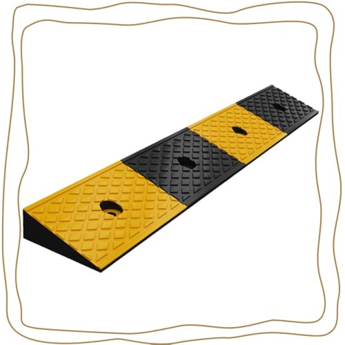GZKDKZB Rampa de bordillo de 2 Pulgadas de elevación, rampa de Entrada Resistente, rampa de Pendiente para Coche, para acera, Bicicleta, Moto, Mascotas, Patinete, Silla de Ruedas, rampa de