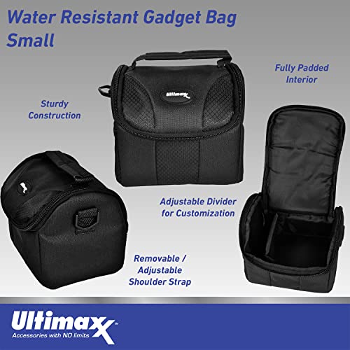 Ultimaxx Small Carrying Case / Gadget Bag For Sony,Nikon, Canon, Olympus, Pentax, Panasonic, Samsung & Many More Cameras & Camcorders #TOP1