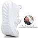 Feethit Womens Slip On Running Shoes Non Slip Walking Shoes Lightweight Gym Workout Shoes Breathable Fashion Sneakers All White Size 9