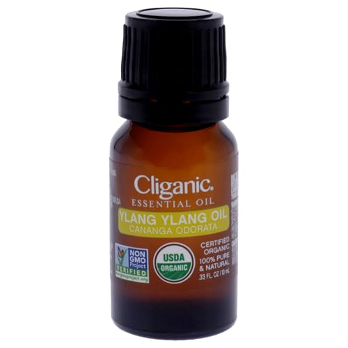 Image of Cliganic Organic Ylang Ylang Essential Oil, 100% Pure Natural for Aromatherapy | Non-GMO Verified