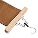 LOHAS Home 10-Pack Non-Slip Wooden Collection Slack Hanger, Wood Skirt Hangers, Natural Finish