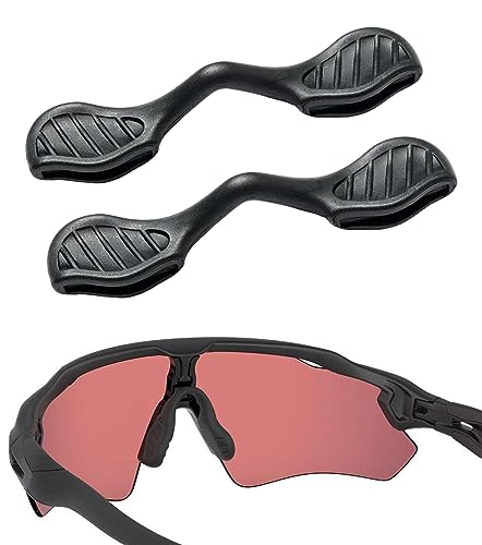 2 Pieces Replacement Nose Piece Nose Pads for Oakley Radar EV Path/Radar EV Pitch/Radar EV XS Path OJ9001 OO9208 OO9211 OO9275 Sunglasses Frame, Black Standard Fit
