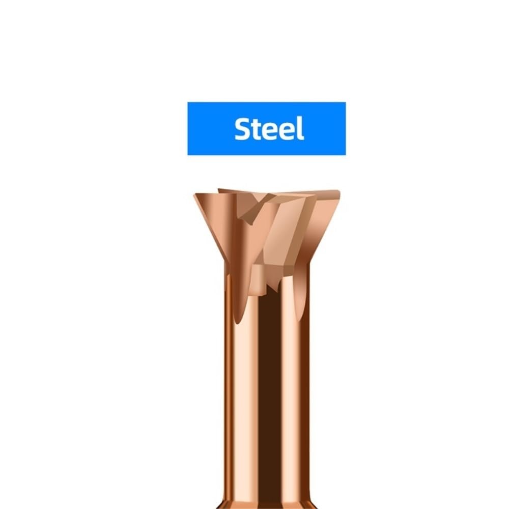 Herramienta para cortar metales Fresa de cola milano HRC55 for ranurado acero, fresa con recubrimiento nanométrico for equipos CNC precisión (1 pieza)