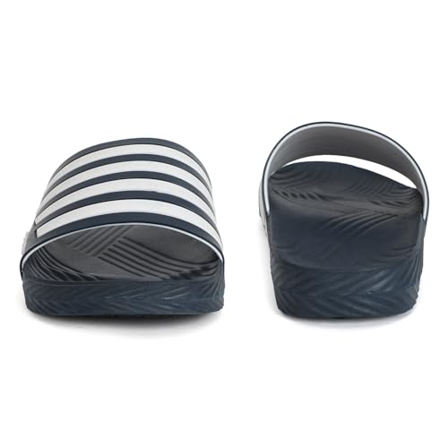 Image of Aqualite AL-191 Men Slides Slipper with Slip-on wear, Comfort and Flat Base Flipflop for dailywear uses.