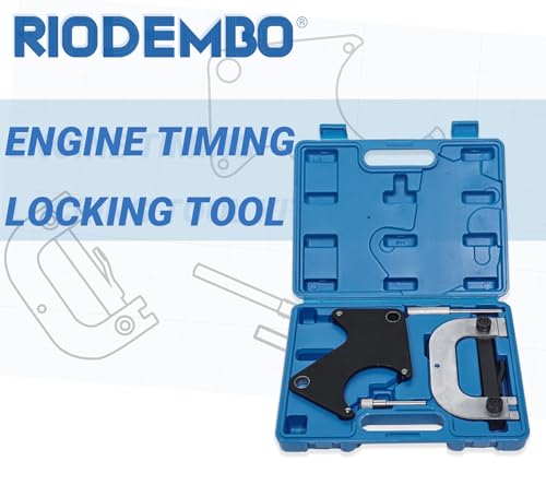 RIODEMBO Motor Zahnriemen Werkzeugsatz Kompatibel mit Renault Clio/Laguna/Mégane 1.4L 1.6L 1.8L 2.0L 16V Benzinmotoren, Nockenwellen- und Kurbelwellen-Arretiersatz