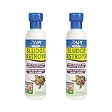 API Turtle Products: Sludge Remover to Clean Aquarium, Water Conditioner to Make Tap Water Safe for Turtles, TURTLEFIX Reme - 2 Pack