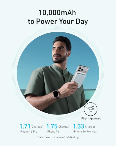 Anker MagGo flache magnetische Powerbank 10000mAh Qi2 15W – Ansicht 5