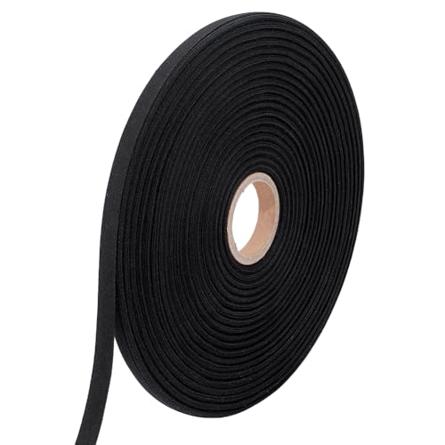 BENECREAT Étiquettes noires à repasser vêtements tissu 90m
