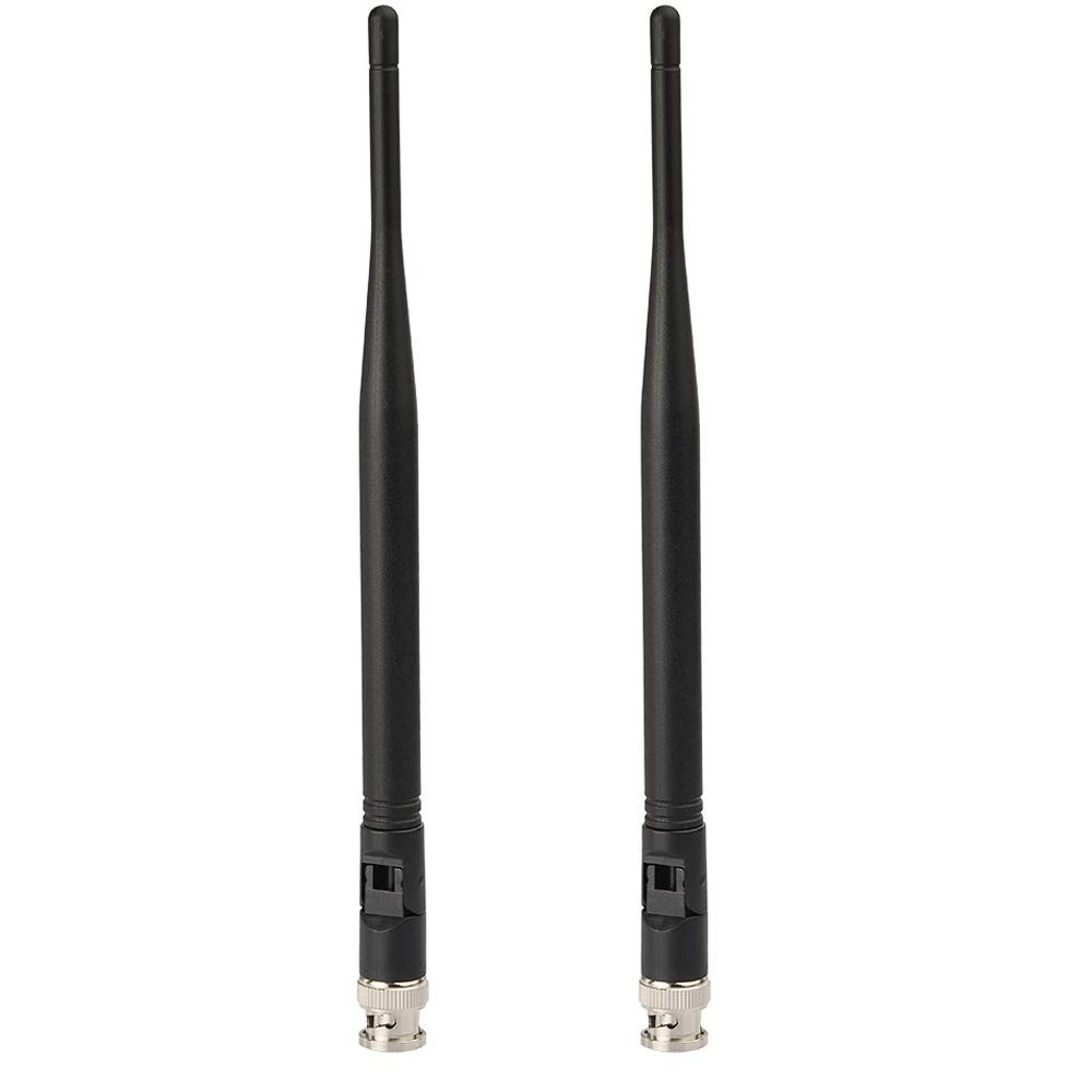 Eightwood UHF 400MHz-900MHz Antenna BNC Male Antennae 2-Pack for Ham Radio Scanner Handheld Amateur Receiver