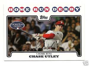 2008 Topps Update Philadelphia Phillies Baseball Card Team Set- 12 Cards Includes Utley, Blanton, Coste and More- Shipped in Protective Case!