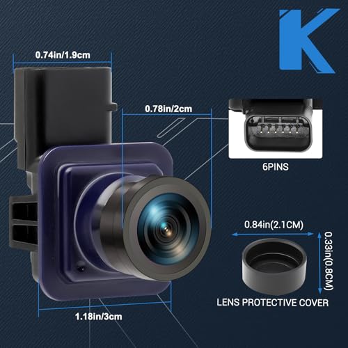 KUTTOLE Backup Camera Compatible with Ford Edge 2011 2012 2013 2014 2015 Lincoln MKX 2011 2012 2013 170° Wide Angle Rear View Parking Assist Camera Edge Accessories BT4Z-19G490-B FL1T-19G490-AC