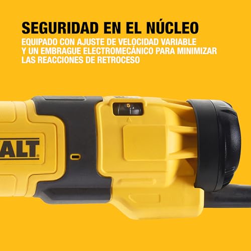 Amoladora angular 125mm DEWALT con arranque suave y velocidad ajustable 4