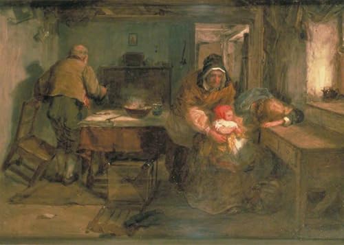 Pintura lienzo Perdonato da Faed de 60x90cm para salón elegante