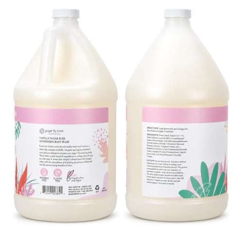 Image of Ginger Lily Farms Botanicals Body Wash, 128oz, Vanilla Sugar Bliss