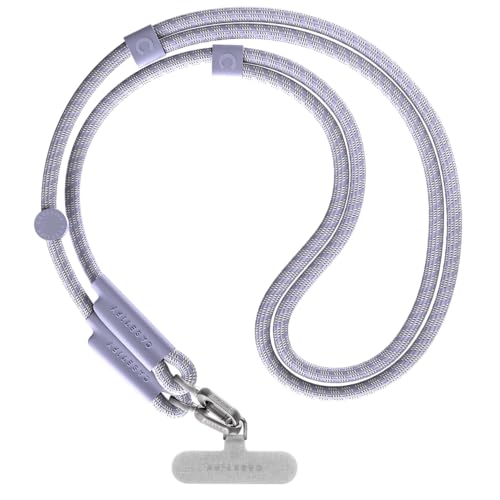 Image of CASETiFY 8mm Rope Cross Body Strap with Card - Soft Blue
