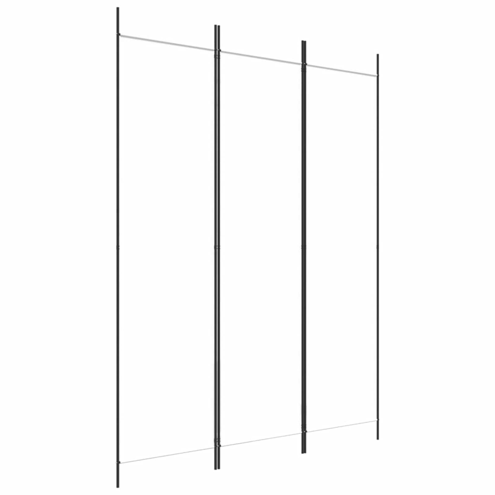 Separador de habitación de 3 paneles, pantalla plegable, partición móvil, separador de privacidad de tela, muebles de pared, interior, dormitorio, oficina, baño, paravent blanco, 150 x 200 cm