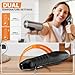Mini Heat Gun 300W, 482℉ & 662℉（250℃& 350℃）Fast Heat Hot Air Gun Tool with Reflector Nozzle and 6.6Ft Long Cable Overload Protection for Crafting, Vinyl Wrap and Shrink Tubing