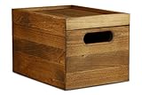  Langer & Messmer Schuhputzkiste Freiburg aus massivem Lindenholz, Nuss