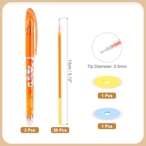 Stylos 0.5mm effaçables PATIKIL pour couture créative et patchwork précis