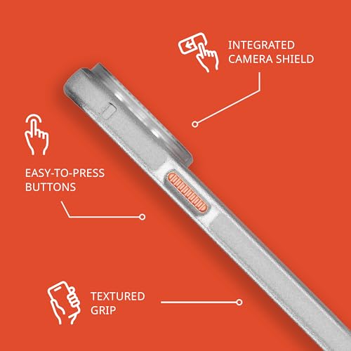 Image of Tech21 Evo Max case for iPhone 15 Pro Max - Compatible with MagSafe - Impact Protection Case -21x Military Standard Tested - Lanyards Included - Vivid Orange
