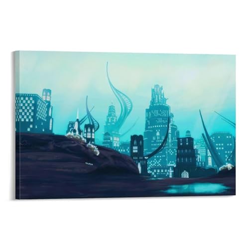 �t�@�C�i���t�@���^�W�[ �|�X�^�[ (38) �o�X���[�� �x�b�h���[�� ���r���O���� �L�����o�X �E�H�[���A�[�g �v�����g12x18inch(30x45cm)