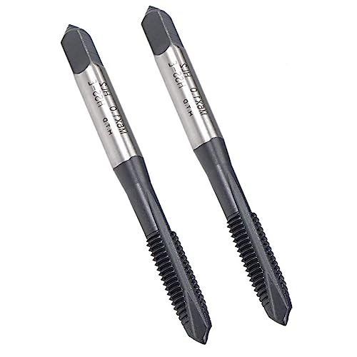 MACHSWON Spiral Point Threading Tap for Thread Repair for Through-Hole Threads H2 High Speed Steel 6542 Machine Taps M6 x 1.0 mm 2PCS