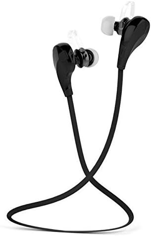 Bluetooth Headphones by NAKED BASSยฎ V4.1 Wireless Sport Stereo In-Ear Noise Cancelling Sweatproof Headset with APT-X/Mic for iPhone 7-6s-6-5s-5-5c- Samsung Galaxy S7-S6-S5 and Android Phones