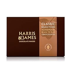 Harris & James Classic 24 Piece Chocolates Gift Box. Handmade Luxury Chocolates - White Chocolate, Milk Chocolate & Dark Chocolate. Selection Box Including 12 Different Chocolate Varieties.