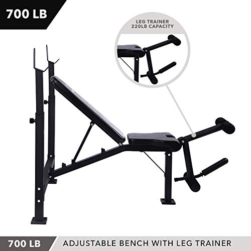 Olympic Weight Bench Set by D1F – Olympic Weight Bench, Olympic 7’ Barbell, 2 x 2” Spring Clips, 10lbs x2 and 25lbs x 2 Rubber Bumper Plates – Excellent for Strength Training and Powerlifting - Home Fitness Guru Olympic Weight Bench Set by D1F – Olympic Weight Bench, Olympic 7’ Barbell, 2 x 2” Spring Clips, 10lbs x2 and 25lbs x 2 Rubber Bumper Plates – Excellent for Strength Training and Powerlifting - Image 6