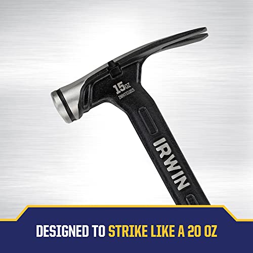Irwin Tools IRWIN Hammer, Max Strike, 15oz High Velocity Steel Hammer (IWHT51015) thumbnail 4