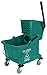 Carlisle FoodService Products Mop Bucket with Side-Press Wringer for Floor Cleaning, Restaurants, Offices, And Janitorial Use, Polyproylene, 26 Quarts, Green
