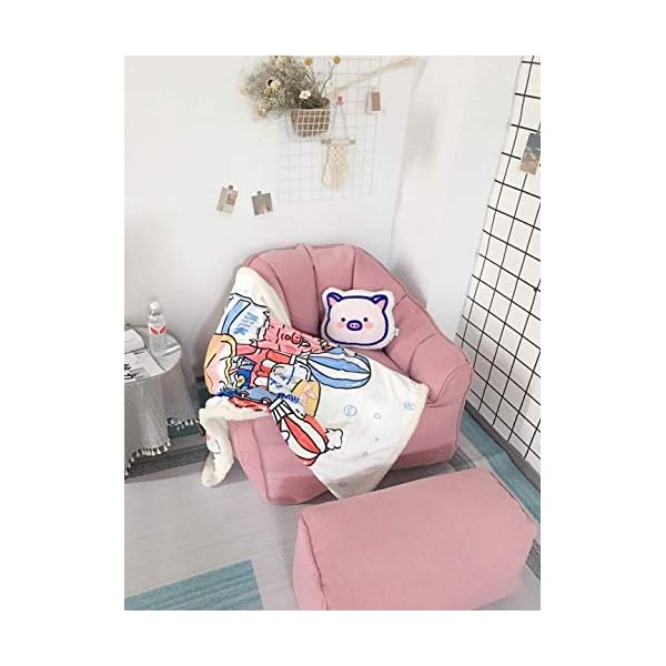 ADSE Fauler Sofa-Sitzsack, Einzelschlafzimmer-Sessel, kleines süßes Mädchen-Sofa (Farbe : A) – Bild 4