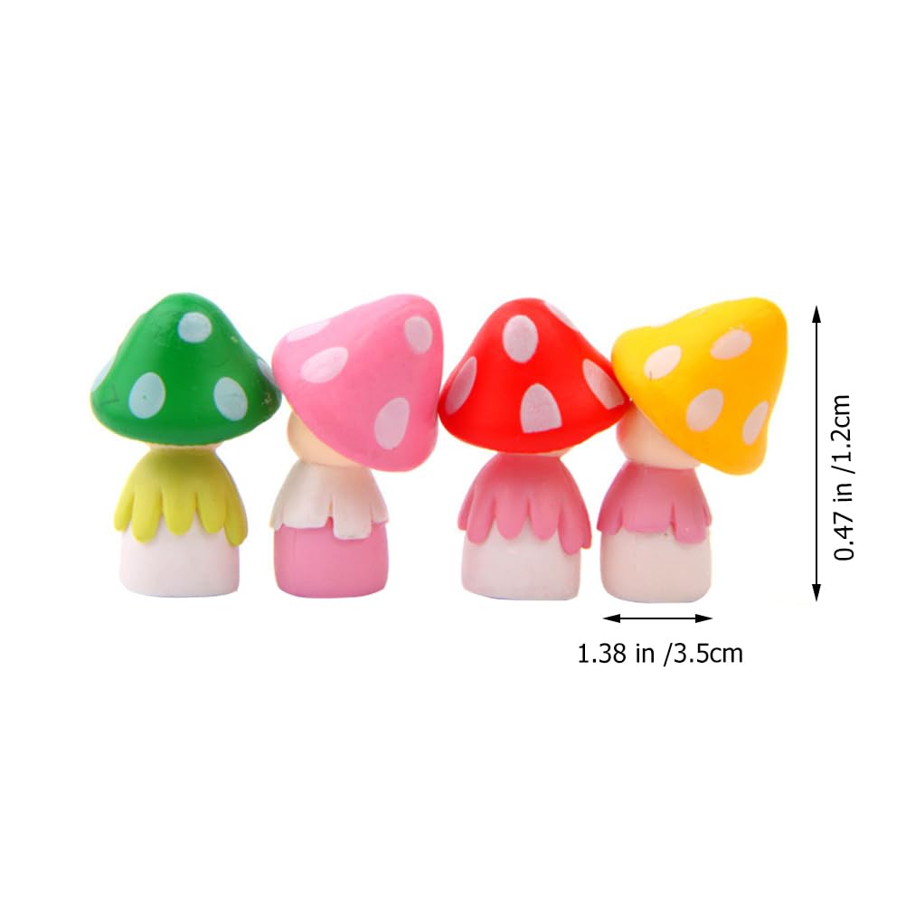 120 Stück Mini-Pilzfiguren – Aus Kunstharz, Für Deko, Mikro-Landschaft, Bonsai & Garten