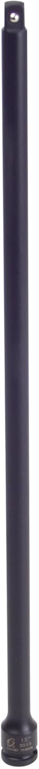 SUNEX Tools 3/8 in. Drive 15 in. Impact Extension, CR-MO Steel, Model 3515