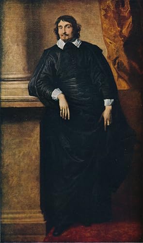 Cuadro pintura al óleo Retrato del abate Scaglia de Van Dyck, impresión moderna 60x90cm