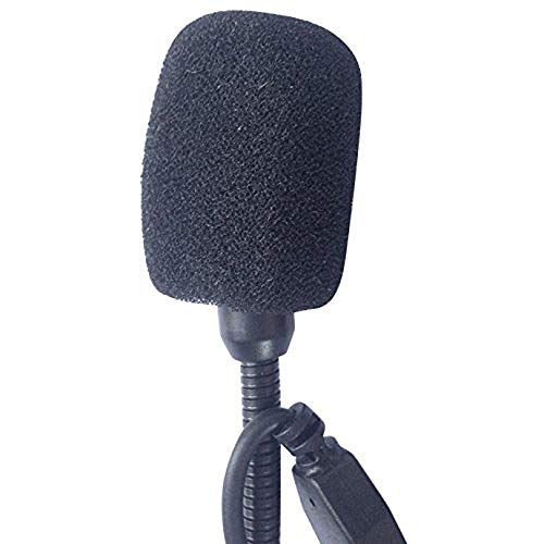 FreedConn Microphone Headphone Speaker Hard Cable Headset Accessory for Motorcycle Helmet Bluetooth Interphone intercom using for TMAX TCOM FDCVB and COLO, high definition headphones
