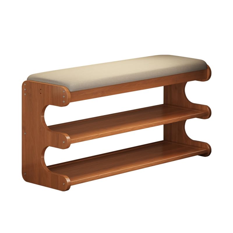 Banco de zapatos para pasillo y baño mueble organizador de calzado estrecho 1