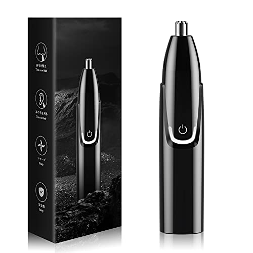 Nose and Ear Hair Trimmer for Men-9000 RPM Painless Precision Nose Trimmer,Typ-C USB Rechargeable Nose Hair Trimmer,IPX6 Waterproof,Stainless Steel Blade-Never Rust Dual Edge Blades for Easy Cleansing