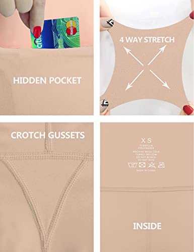 Image of BUBBLELIME 29 inch /31 inch /33 inch /35 inch /37 inch 3 Styles Women's High Waist Bootcut Yoga Pants Basic /Side Pockets Tummy Control Workout Flared