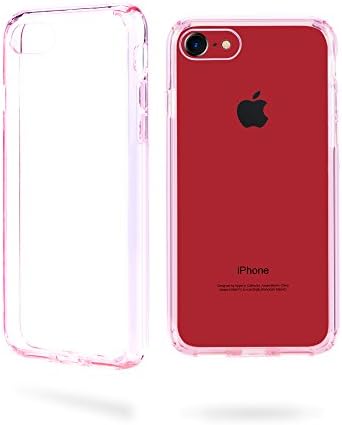 JOJO MALL Case for iPhone 7/8 Case, [Coolest][Shock Absorbing] Cover with Air Cushion Technology and Drop Protection for Apple iPhone 7 and iPhone 8 (Clear&Pink)