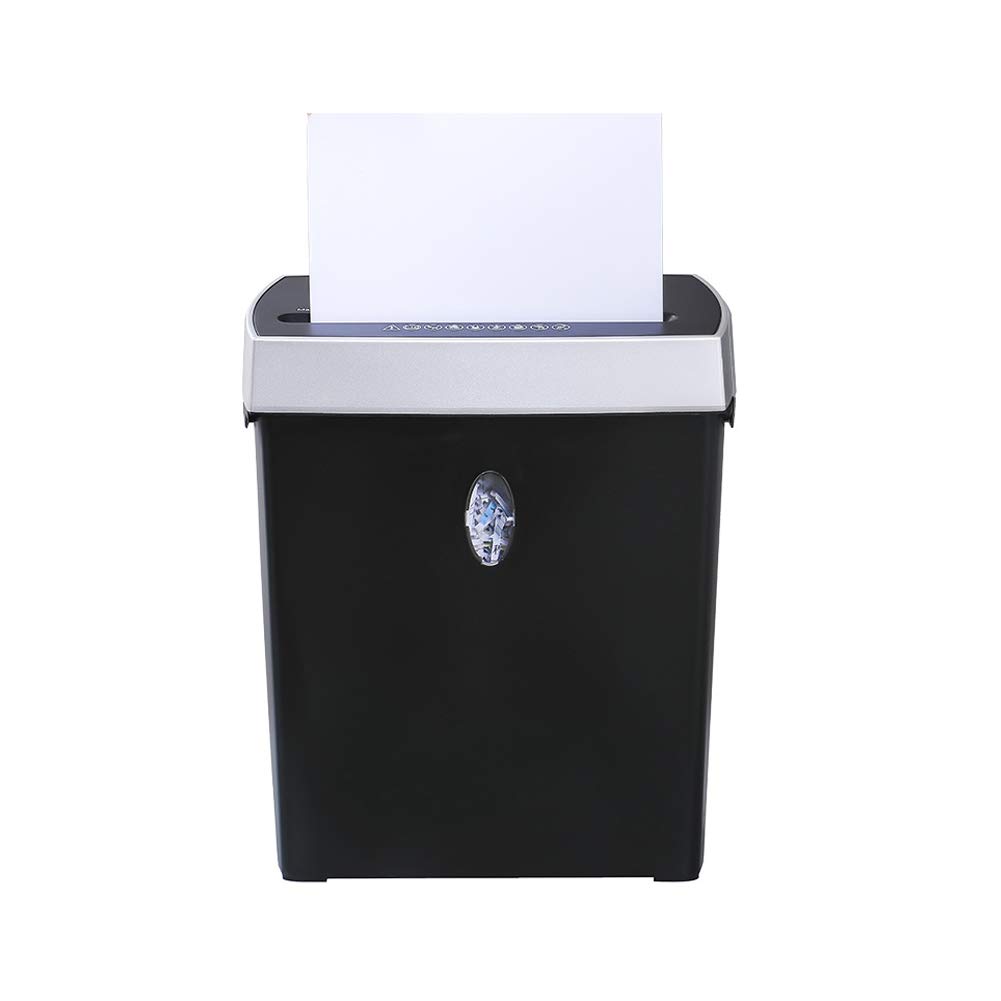 Distruggidocumenti Elettrico Piccolo da 6 Fogli Shredder, Livello P-4 Ad Alta Sicurezza, Cestino da 11 Litri con Finestra Trasparente, per Uso Domestico e Personale