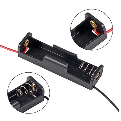 AEDIKO 20pcs AA Battery Holder 1x1.5V AA Battery Holder AA Battery Holder with Wires