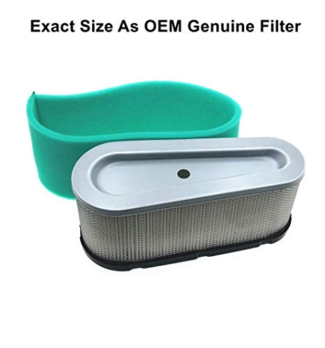 Mowfill 2 Pack 496894 493909 Air Filter Replace For Briggs Stratton 496894S With 272403S 272403 Pre Filter Fits Craftsman John Deree 12.5-17Hp 5053K Lawn Mower Air Cleaner Element #TOP2